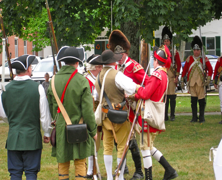 Redcoats versus militia