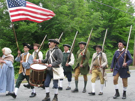 Redcoats versus militia