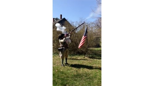 video salute during the pandemic by Captian John Barrett